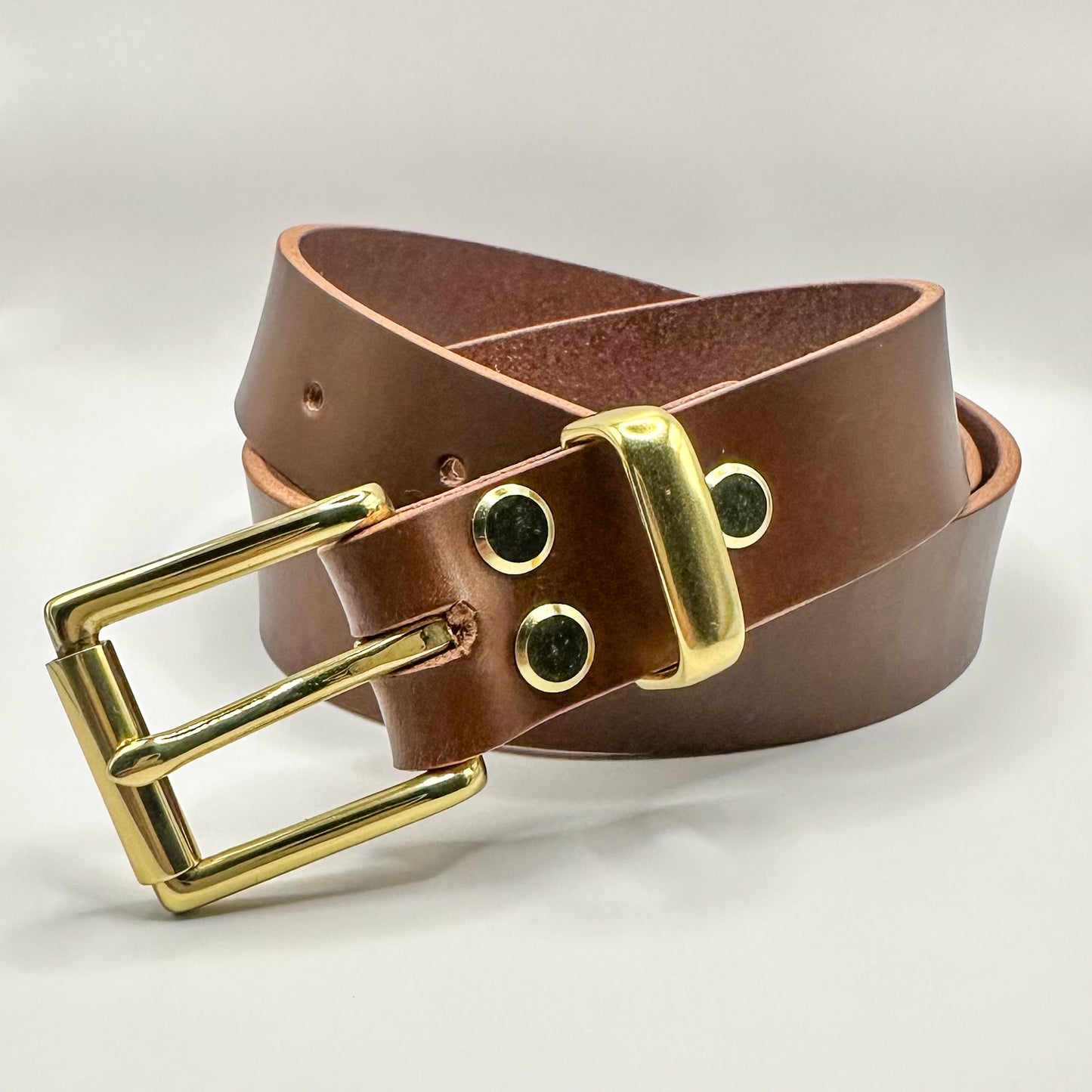 Handcrafted Wiltshire 1" (25mm) Vegetable Tanned Belt